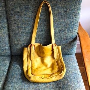 Pilcro and the Letterpress - yellow leather purse